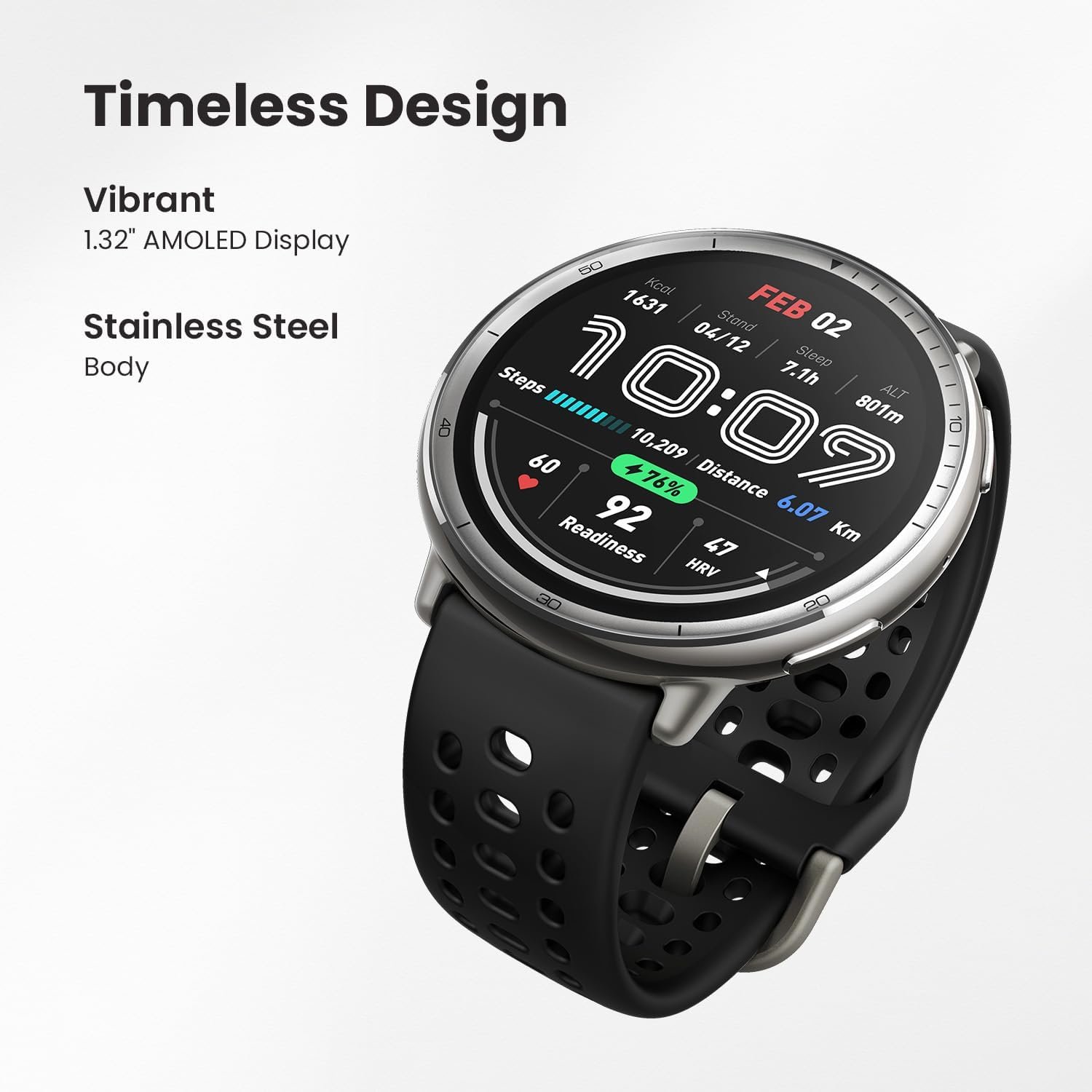 Amazfit Active 2 1.32" AMOLED smartwatch 2025 fitness tracking