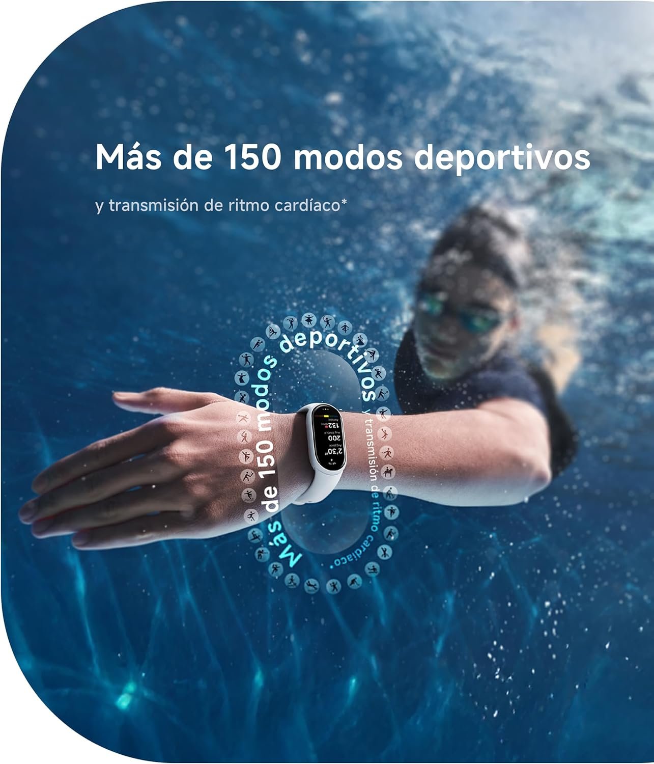 Xiaomi Mi Smart Band 10 image: Xiaomi Mi Smart Band 10 (Midnight Black), a top affordable wearable gadget in best fitness trackers 2025.
